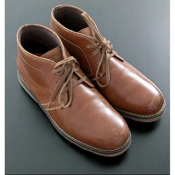 Sebago Reese Chukka Boots Men's Brown Leather Size 11 Lace Up