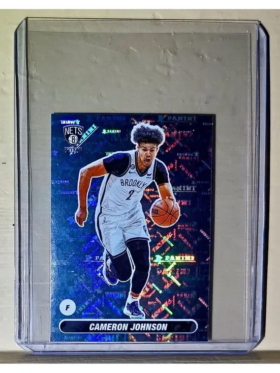 2023-24 Cameron Johnson Panini NBA Basketball #128 Sticker Brooklyn Nets