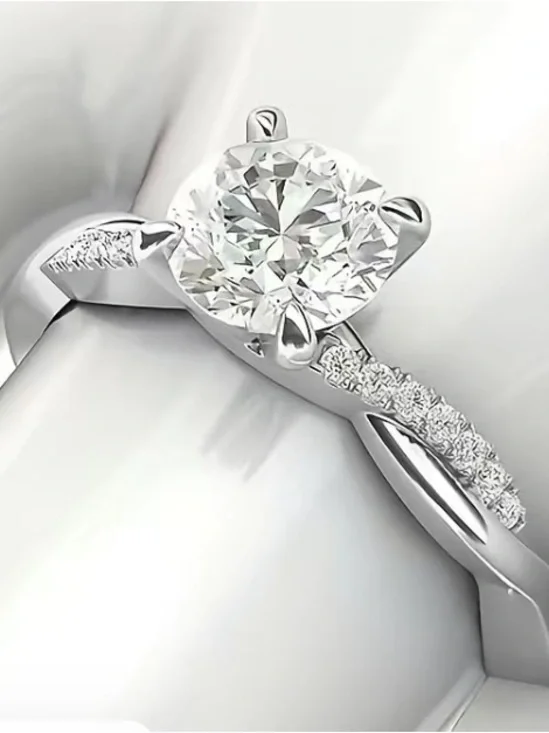 Infinity Band Moissanite Ring: A Circle of Light, A Promise of Forever!