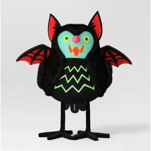 Featherly Friends™ 'Batrick' Felt Bird Halloween Decorative Figurine Hyde & EEK!
