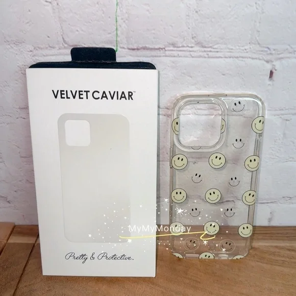COPY - Velvet Caviar Smiley Face Phone Case IPhone 14 Pro Max