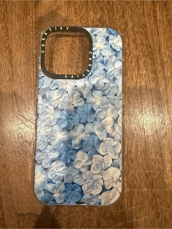 Casetify Blue & White Hydrangea Floral Phone Case