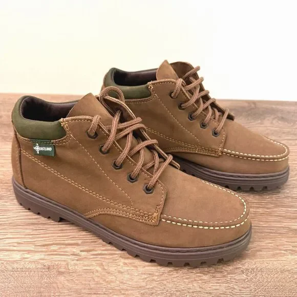 Eastland Penobscot Men's Leather Moc Toe Chukka Boots Brown Lug Sole Size 10M