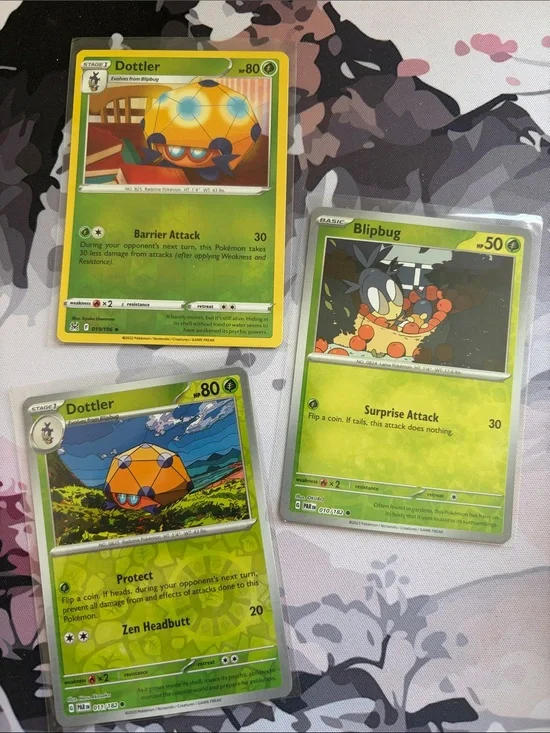 🐛 Blipbug & Dottler Pokémon Card Lot | 3 Reverse Holo Cards ✨5/$25✨