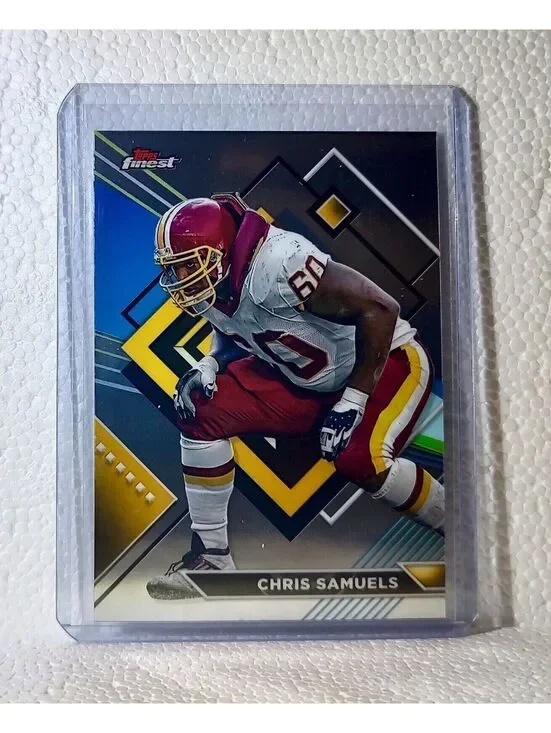 2023 Chris Samuels Topps Finest NFL #249 Football Card Washington Commanders
