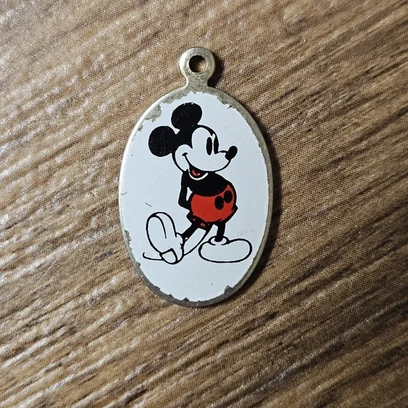 Vintage Mickey‎ Mouse Pendant 27mm Walt Disney Productions