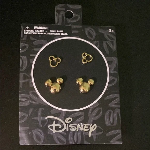 Disney Gold Mickey Mouse Jewelry Set