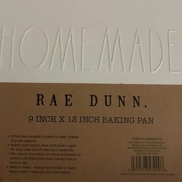 Rae Dunn Homemade Baking Pan 9x13