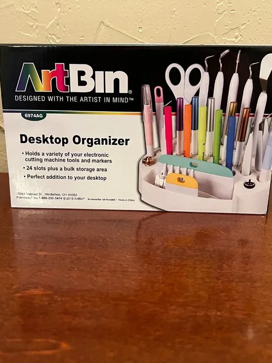 ArtBin 6974AG Desktop Accessory Storage with 24 Slots, Art & Craft Organizer