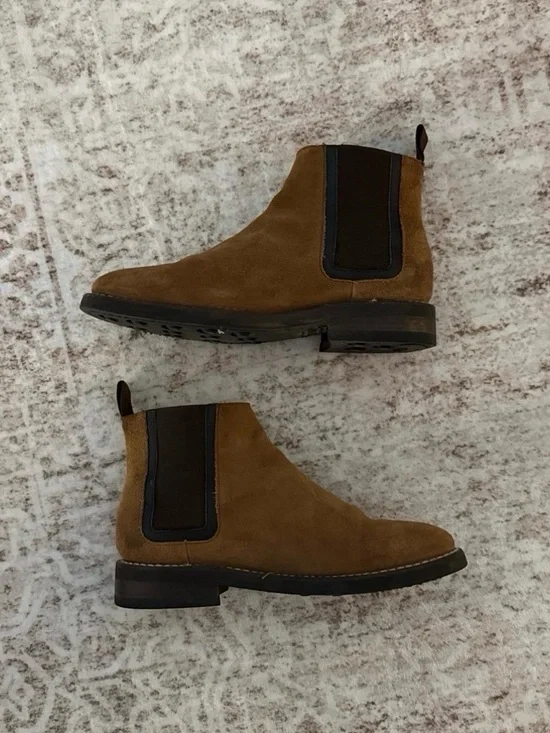 Men's Brown Suede Chelsea Boots