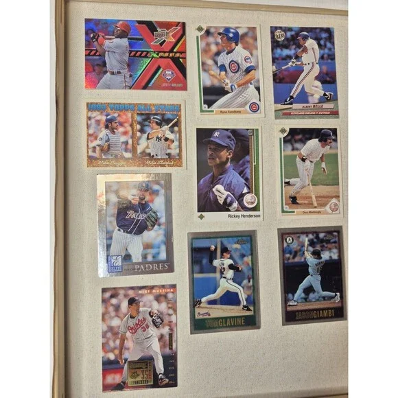 10 MLB Baseball Card Star Lot Rickey Henderson Ryne Sandberg Don Mattingly Tom G