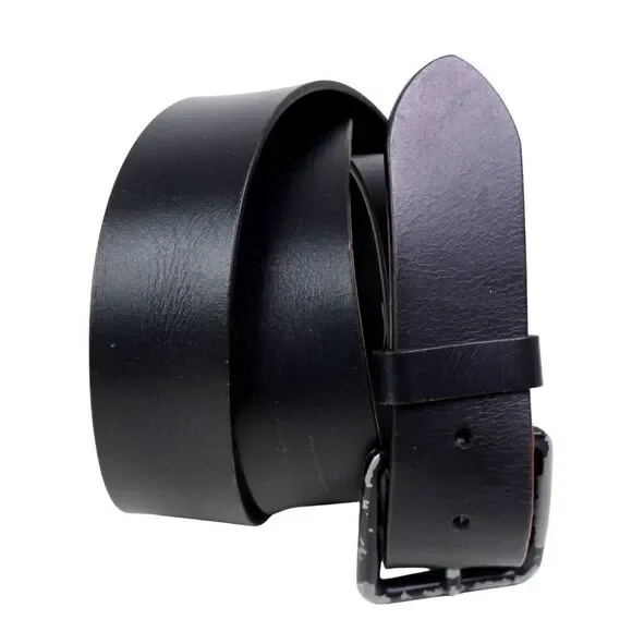 SADDLE BLACK GENUINE LEATHER 1 1/2
