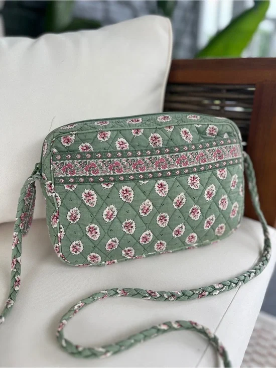 Vera Bradley Green Leaf Crossbody