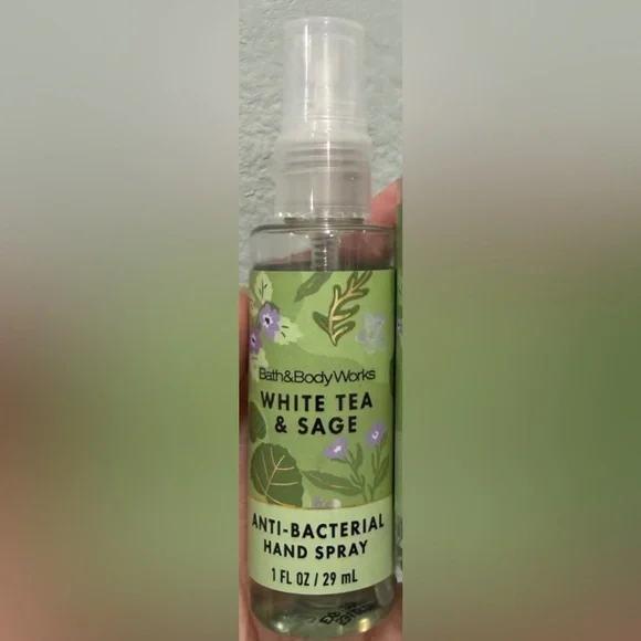 Bath & Body Works Anti-Bacterial Hand Spray | White Tea & Sage | Brand New