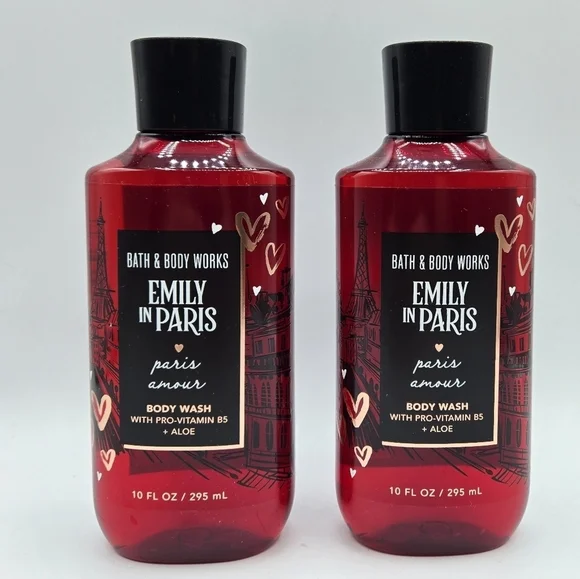 Bath & Body Works Emily in Paris Paris Amour Body Wash Bundle Set