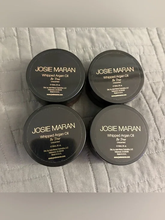 Lot Of 4 Josie Maran Whipped Argan Oil Be True Unscented 2oz New Sealed