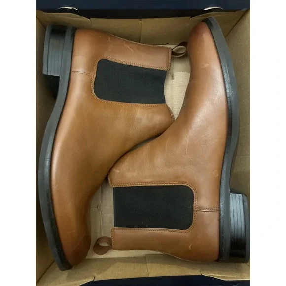 Cole Haan Men's Grand+ British Leather Chelsea Boots C37859 Brown Size 10.5