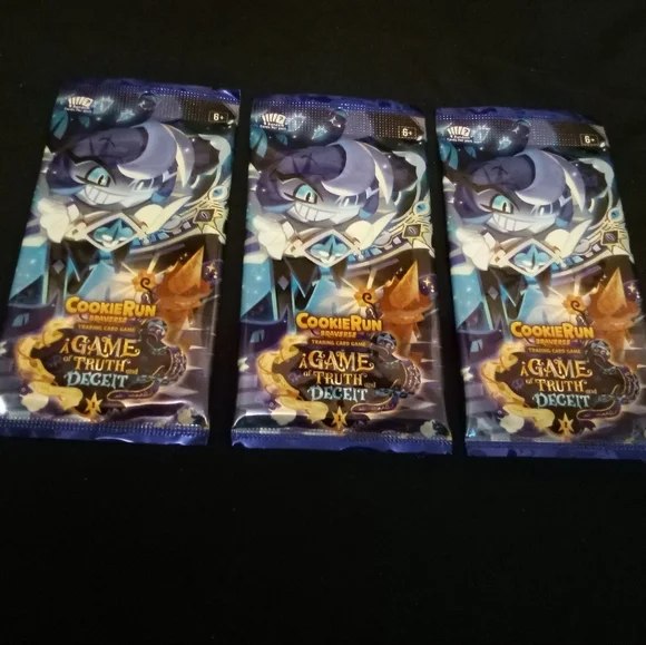 Cookie Run Braverse A Game of Truth and Deceit Booster Pack Factory Sealed x3