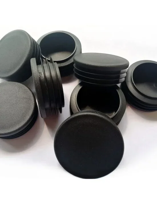 2 Inch (50mm) Round Plastic Plugs, Tubing End Cap, Insert End Caps for Round Met
