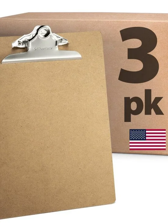 Officemate Recycled Wood Clipboard, Letter Size, 9