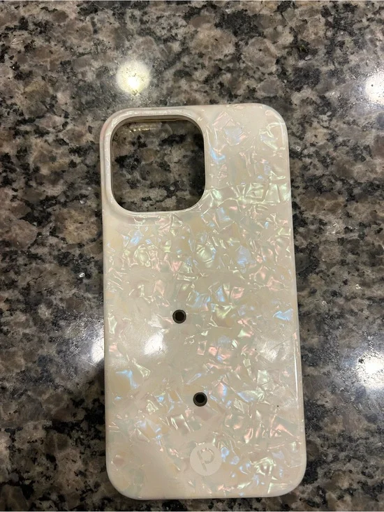 Loopy Case Iridescent Pearl Phone Case - Pearl White