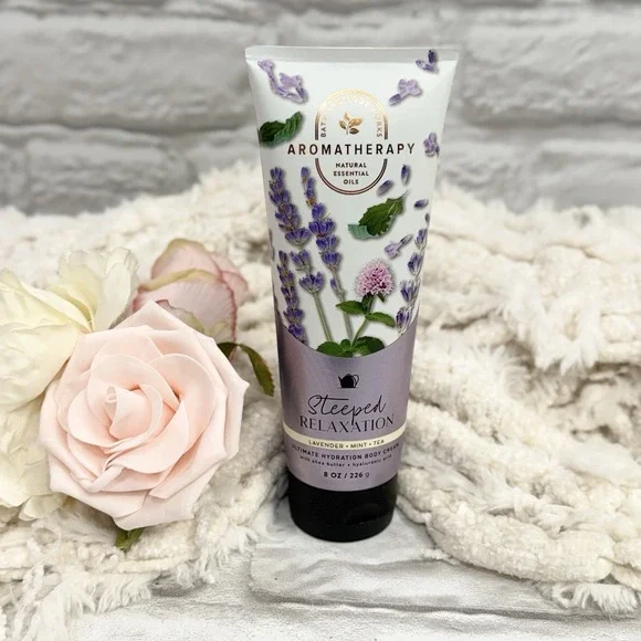 Bath & Body Works Aromatherapy Body Cream Steeped Relaxation Lavender Mint Tea