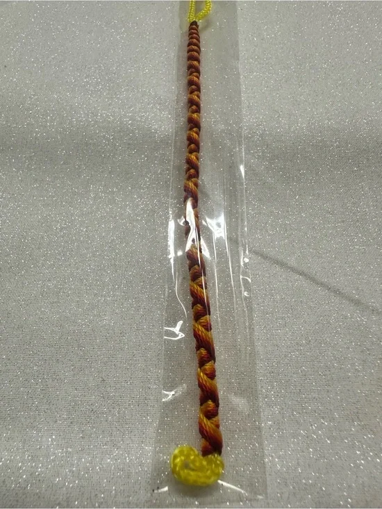 Braided Cord friendship bracelet Accessory in Yellow and Maroon