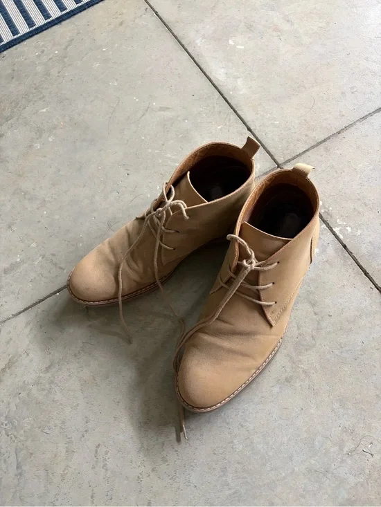 Men's Tan Desert Chukka Boots - Casual Lace-Up