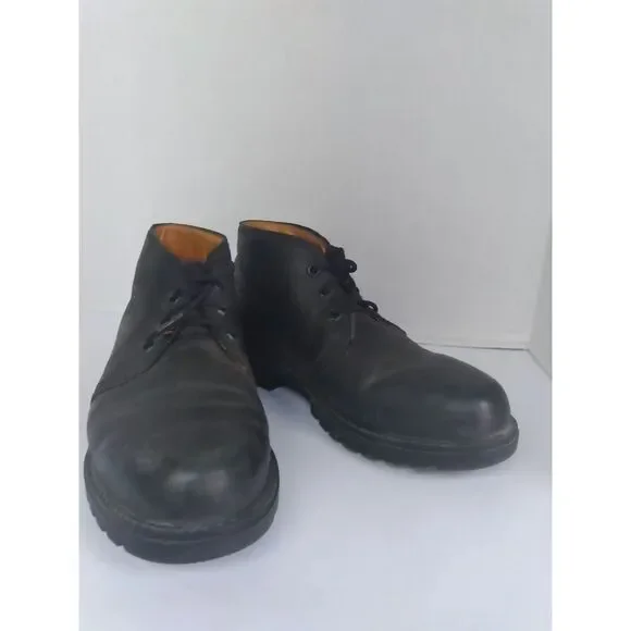 Classic‎ Black Leather Chukka Boots Lace-up Ankle Desert Combat Work Boots