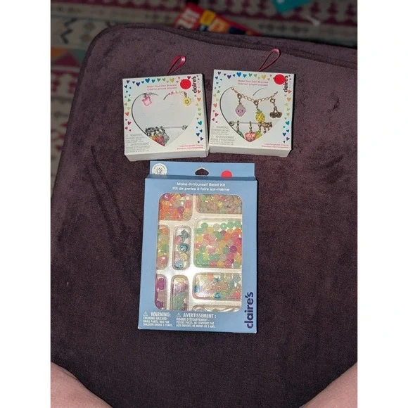 Claire's Make Your Own Bracelet‎ Lot Beads Charms DIY Creative Artsy Wearable