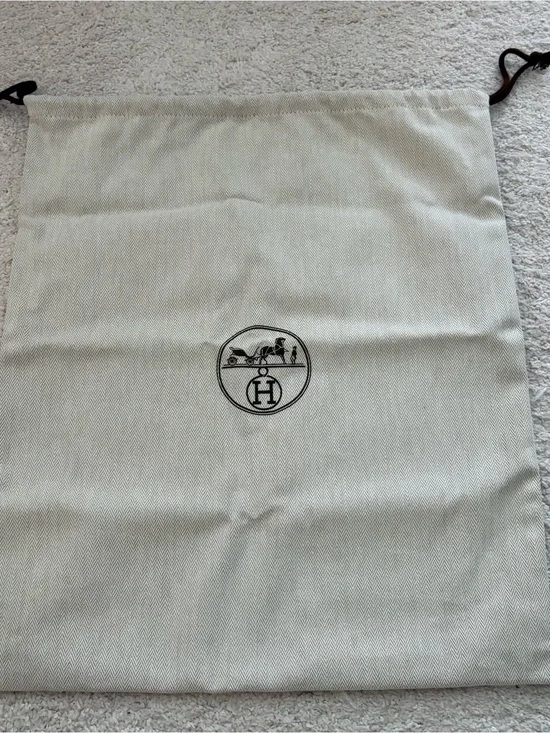 Hermès Medium Logo Drawstring Dust Bag