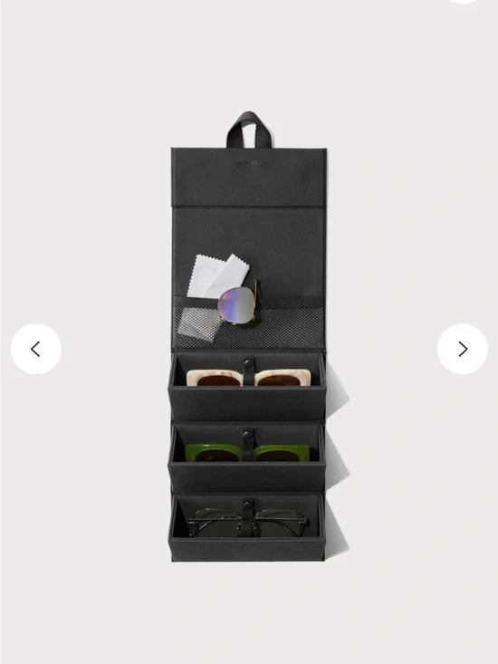 Dagne Dover Black Foldable Eyewear Organizer