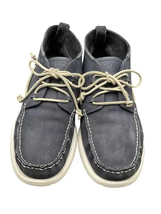 Ugg Blue Suede Chucka Shoes Sz 12 Moc Beach Leather Style# 10015002 Mens