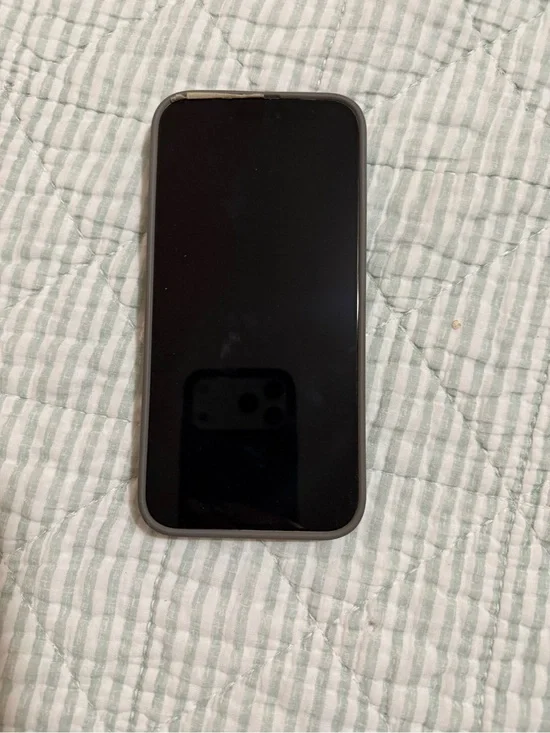 Smartphone with Black Front and Silver Frame