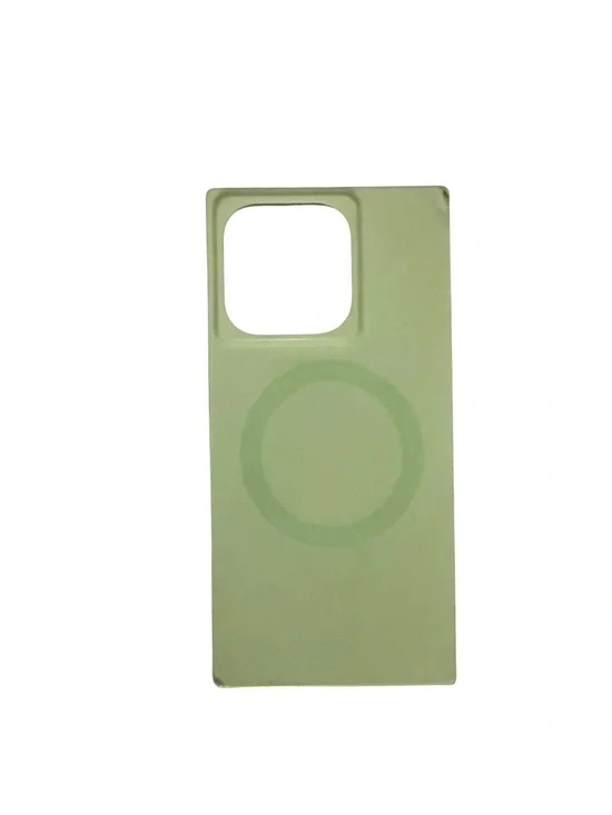 iPhone 16 Pro Lime Green Phone Case with Transparent Edges and MagSafe Circle