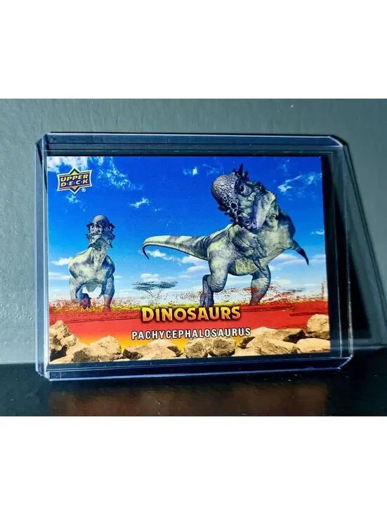 2015 Upper Deck Dinosaurs Pachycephalosaurus Extinction Red Parallel #30 Card