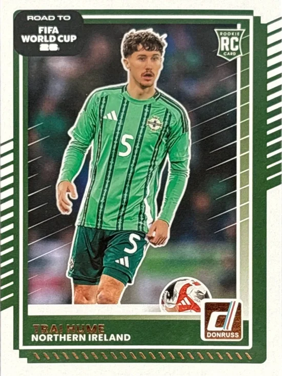 Panini Donruss World Cup Trai Hume Northern Ireland Rookie Soccer Trading Card