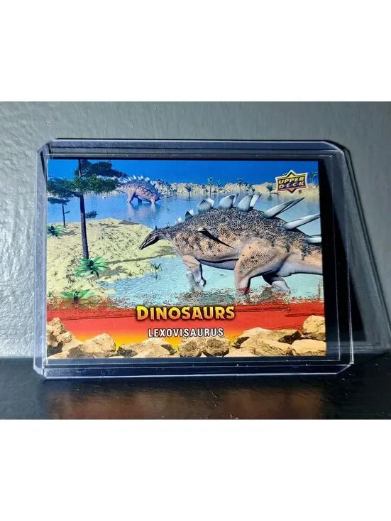 2015 Upper Deck Dinosaurs Lexovisaurus Extinction Red Parallel #55 Card