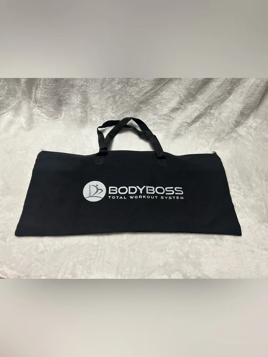 Large black zip up soft storage bag with handles