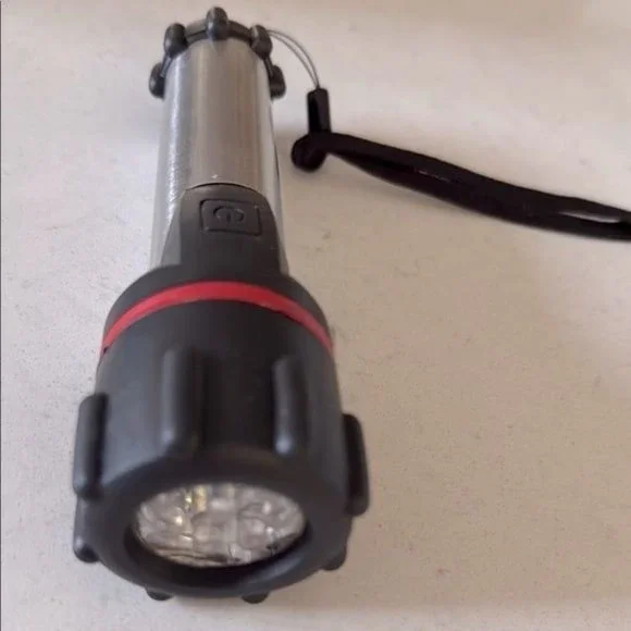 Black and Silver Flashlight