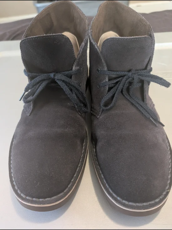 Title: Clarks Blue Suede Chukka Desert Boots - Size 11