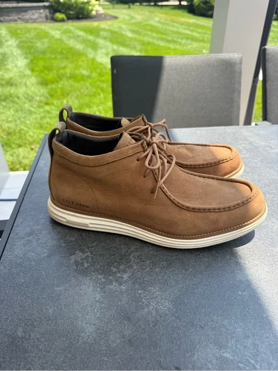 Cole Haan Tan/Brown Nubuck Chukka Boots