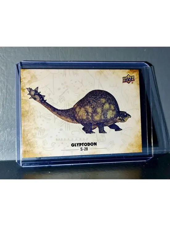 2015 Upper Deck Dinosaurs Glyptodon #S-28 Trading Sticker Card