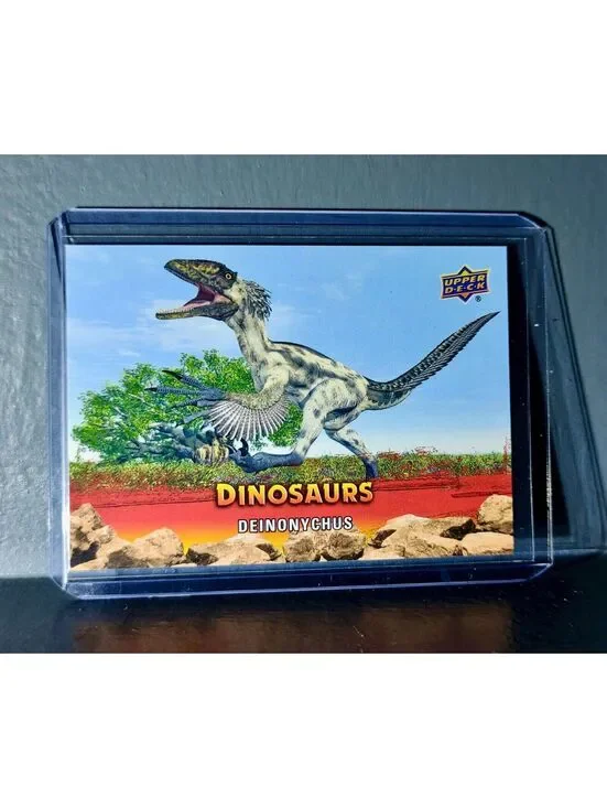 2015 Upper Deck Dinosaurs Deinonychus Extinction Red Parallel #37 Card
