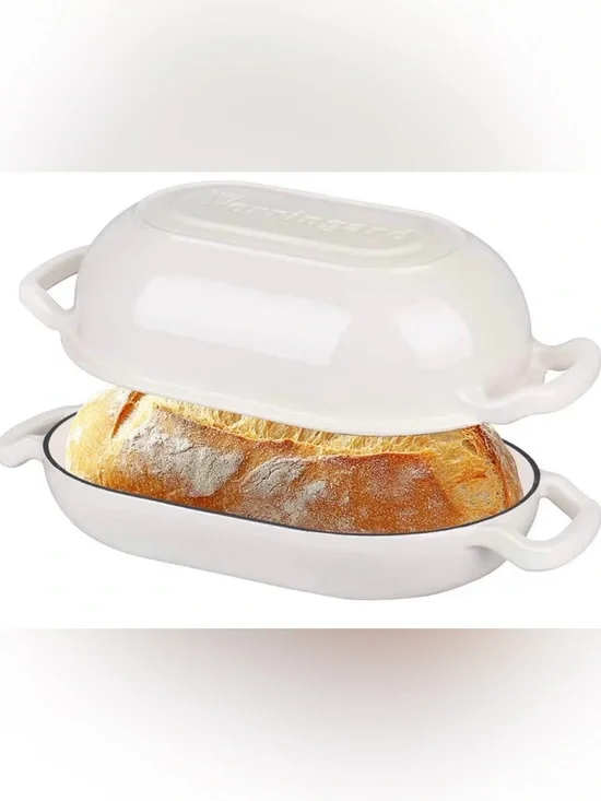 VORRINGARD Enameled Cast Iron Sourdough Bread Dutch Oven