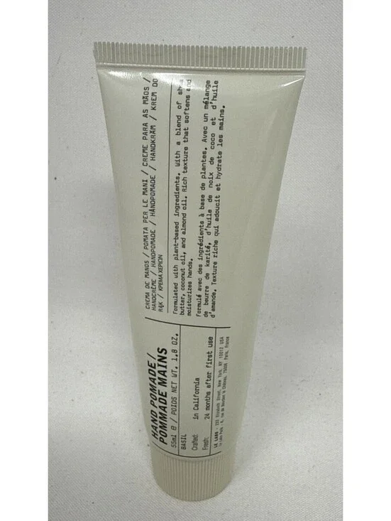 Le Labo Hand Pomade Basil 55ml/1.8oz Shea Butter Moisturizer Vegan Sealed New
