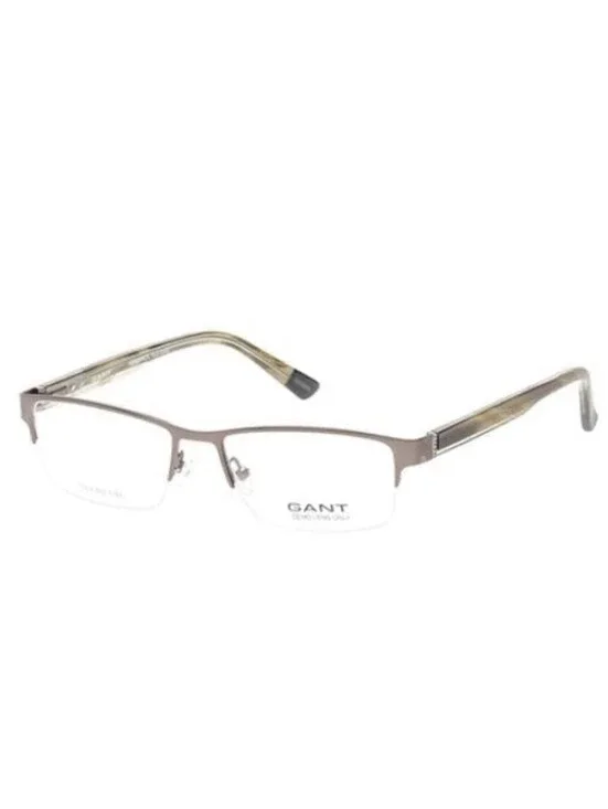 GANT Men's Half Rim Gunmetal (009) GA3071 Eyeglass Frames  57-17-145   NEW