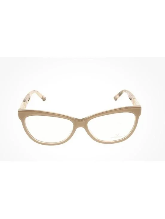Swarovski Doris SW 5091 072 Beige Plastic Eyeglasses Frame 56-14-140 Cat Eye