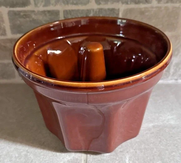 Willams-Sonoma Monkey Bread Mold Brown Glazed
