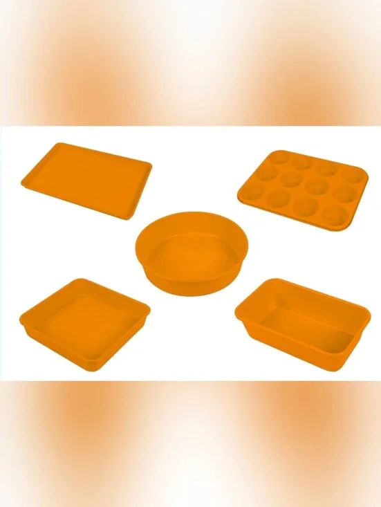 Phantom Chef 5 Piece Bakeware Set - Pumpkin Orange